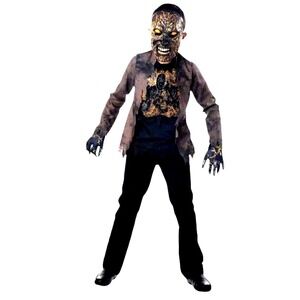 Extreme Scorched Zombie Deluxe Costume‎ CHILD S Lights Up Scary Sound Halloween